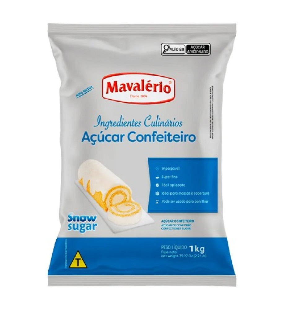 AÇÚCAR CONFEITEIRO SNOW SUGAR 1KG