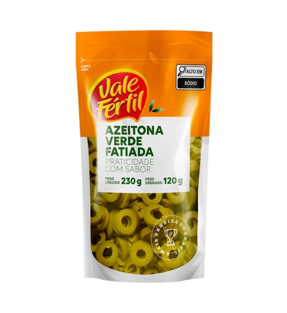 AZEITONA FATIADA DOY PACK  VALE FÉRTIL 120G