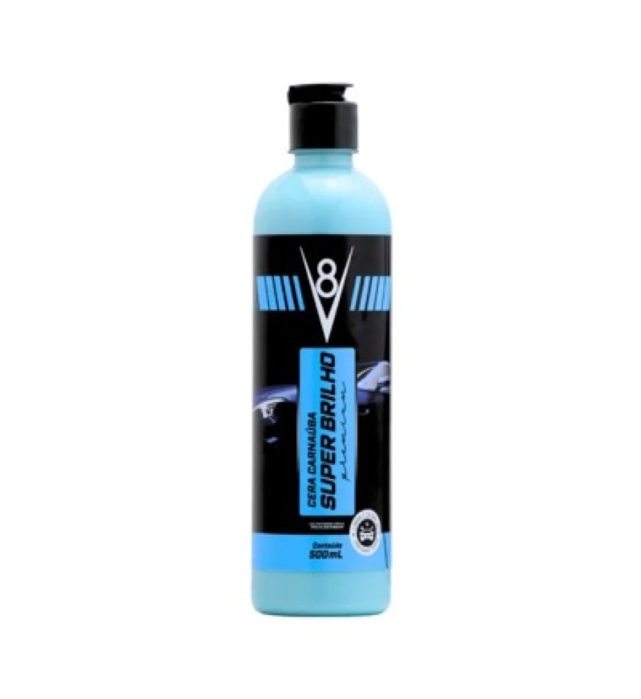 CERA CARNAÚBA SUPER BRILHO V8 500ML