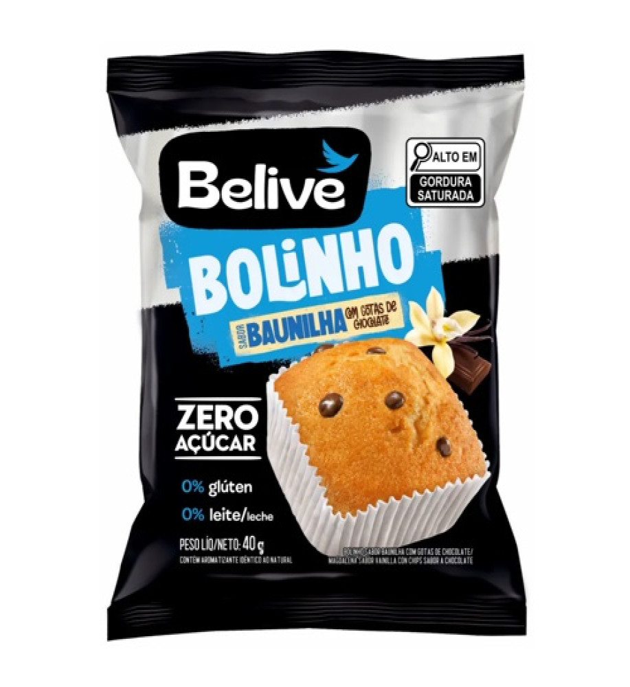 BOLINHO BELIVE BAUNILHA 40G