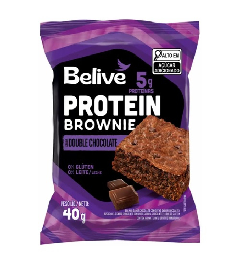 BROWNIE BELIVE DOUBLE CHOCOLATE 40G