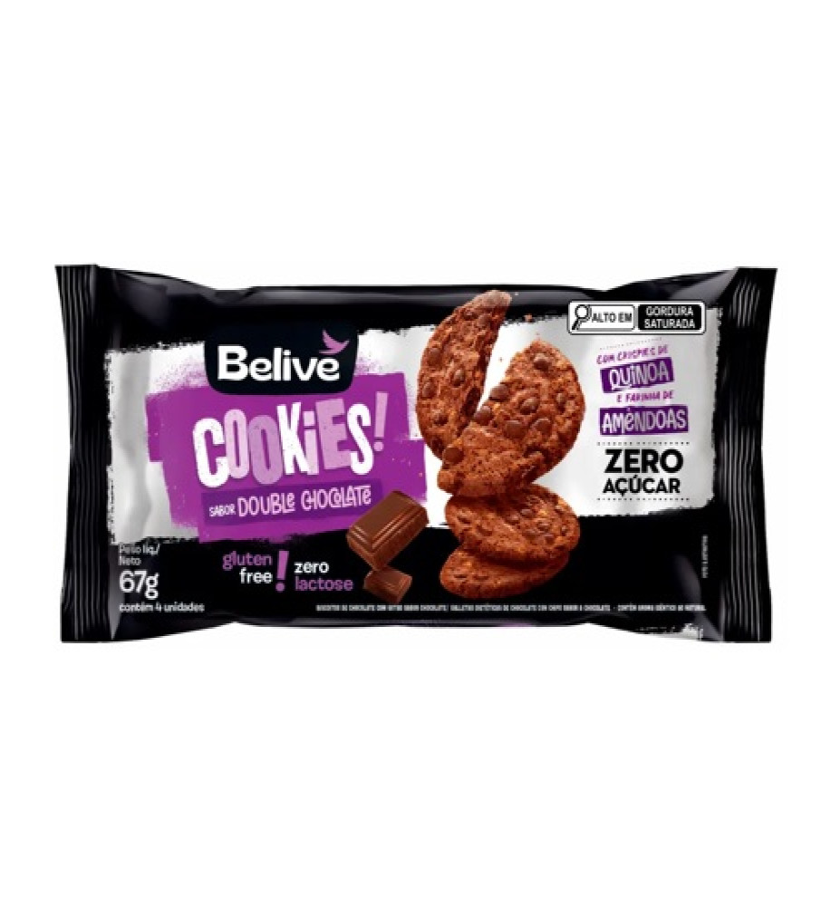 COOKIES BELIVE DOBLE CHOCOLATE 67G