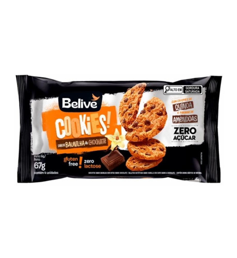 COOKIES BELIVE GOTAS CHOCOLATE 67G