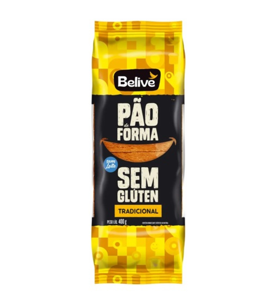 PÃO DE FORMA TRADICIONAL BELIVE 400G