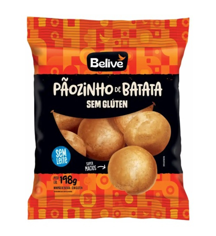 PÃOZINHO DE BATATA BELIVE 198G